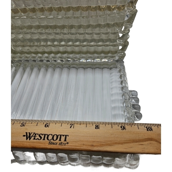 Elegant Clear Glass Bubble Snack Tray Set of 6 - Picture 5 of 11